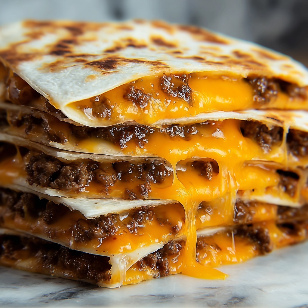 Cheeseburger Quesadilla Recipe - Recipe Image
