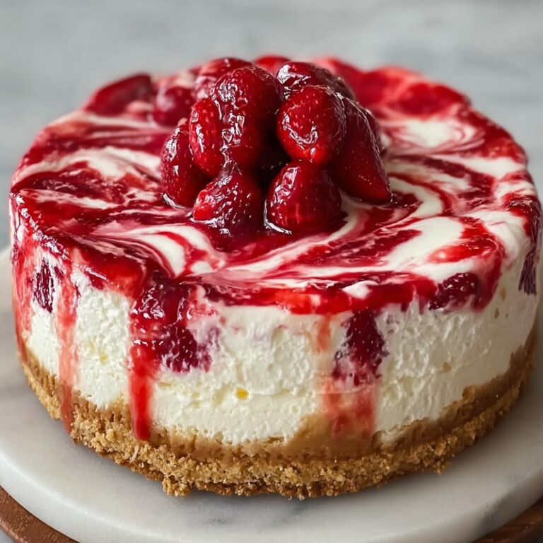 Strawberry Swirl Cheesecake Recipe