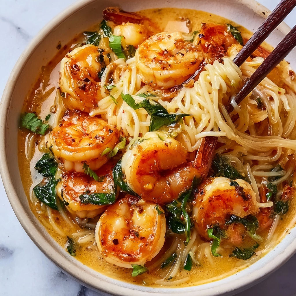 Thai Shrimp Coconut Noodle Soup Recipe - Recipe Image