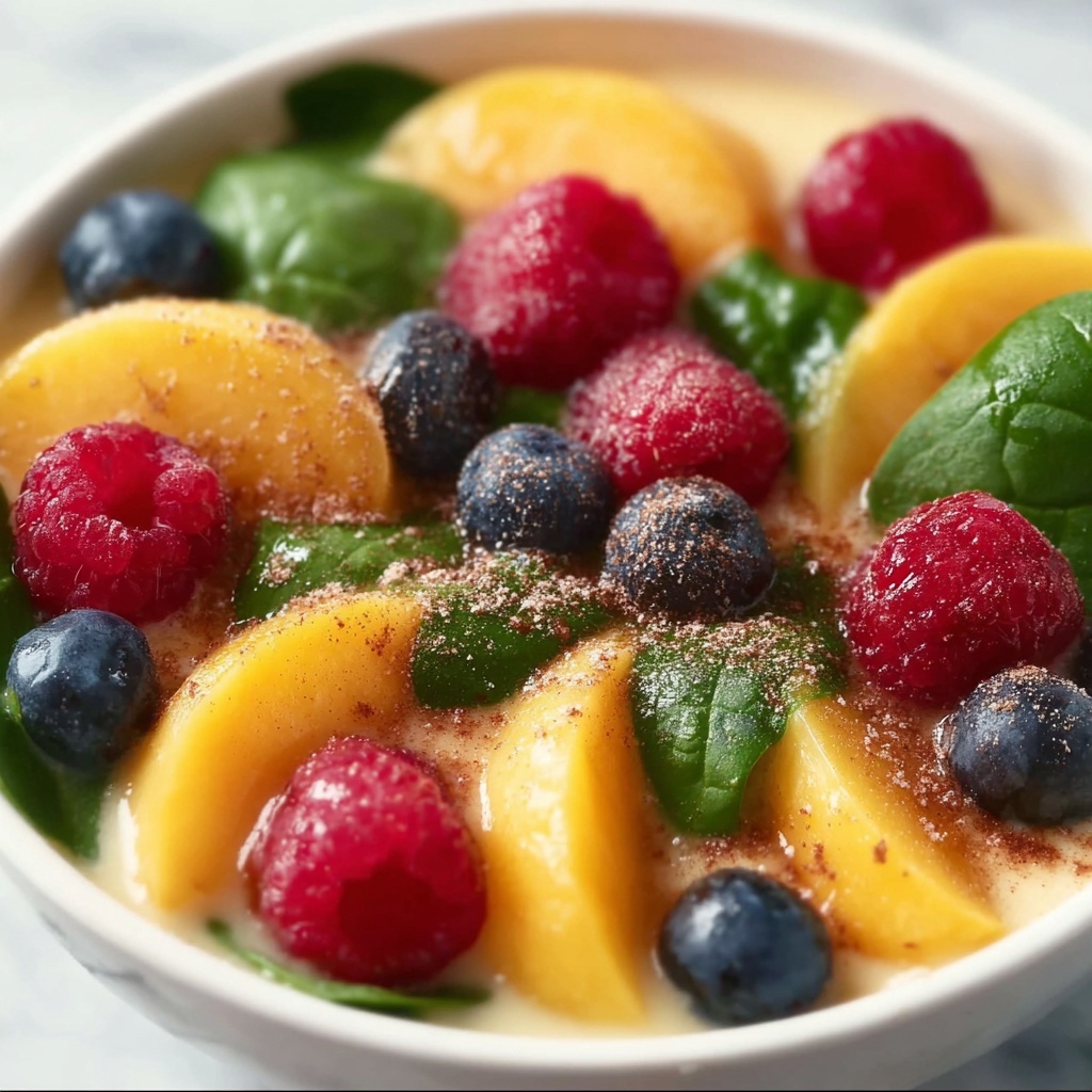 Spinach & Fruit Salad with Honey Lemon Dressing Recipe - Recipe Image