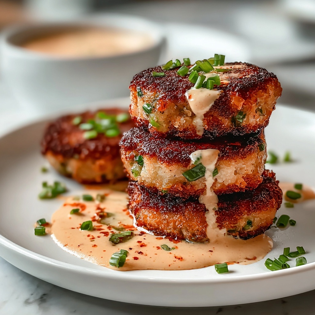 Asian-Style Tuna Cakes with Spicy Mayo Recipe - Recipe Image