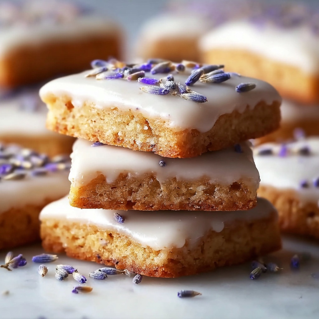 Iced Lemon Lavender Shortbread Cookies Recipe - Recipe Image