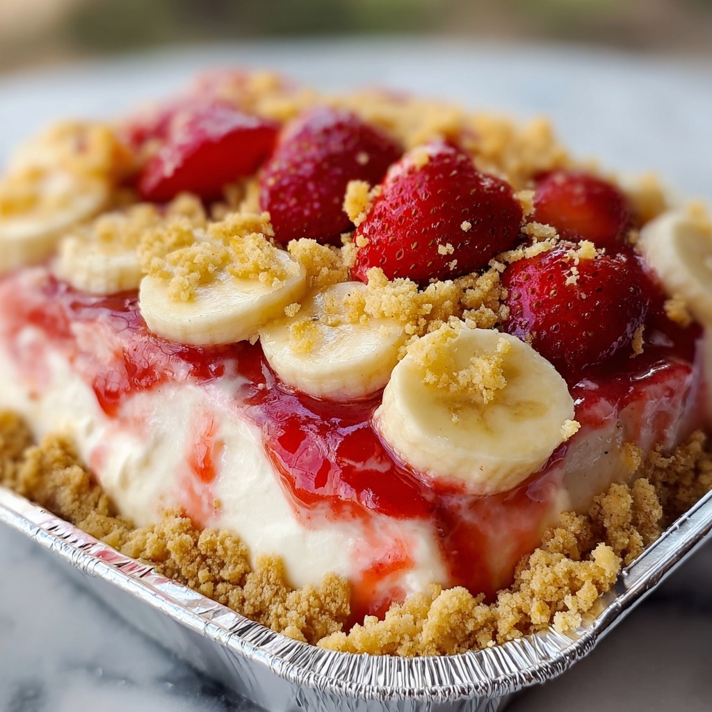 Strawberry Crunch Banana Pudding Recipe - Recipe Image
