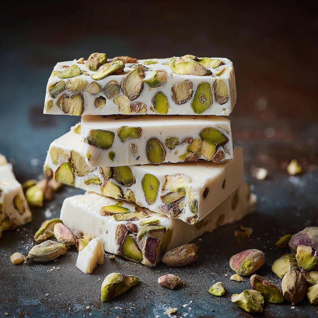 Pistachio Nougat: A Sweet, Nutty Delight Recipe - Recipe Image