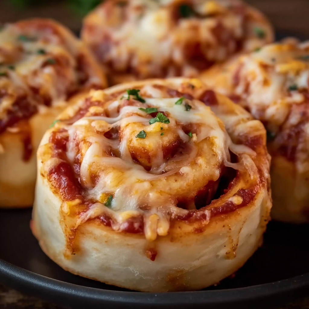 Cheesy BBQ Chicken Pizza Rolls Recipe - Recipe Image