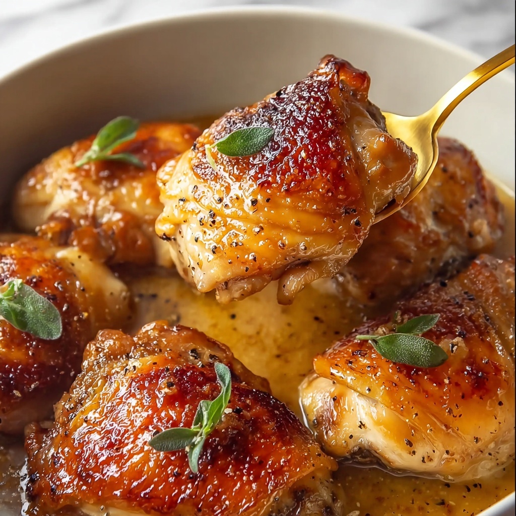 Honey Mustard Baked Chicken Thighs Recipe - Recipe Image