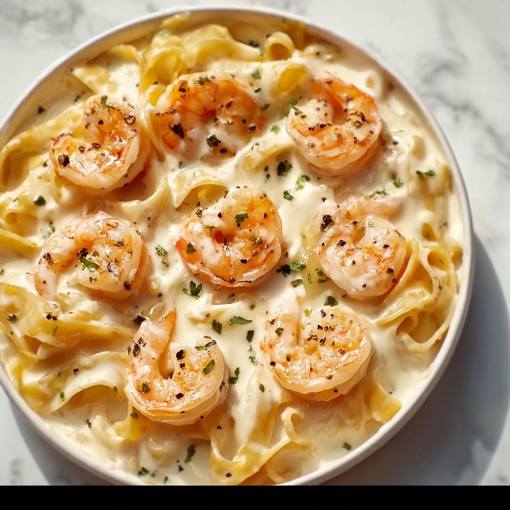 Shrimp Fettuccine Alfredo Recipe - Recipe Image