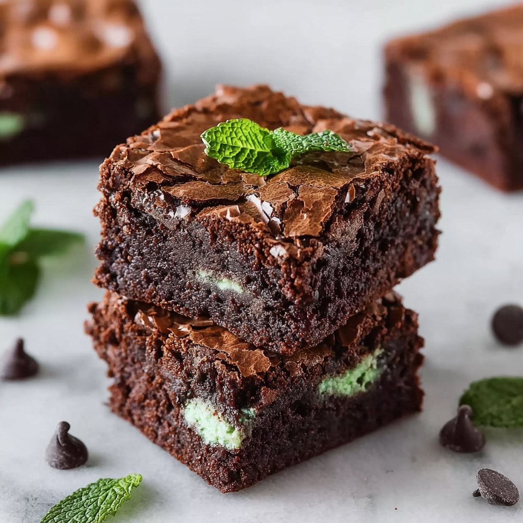 Mint Brownies Recipe - Recipe Image