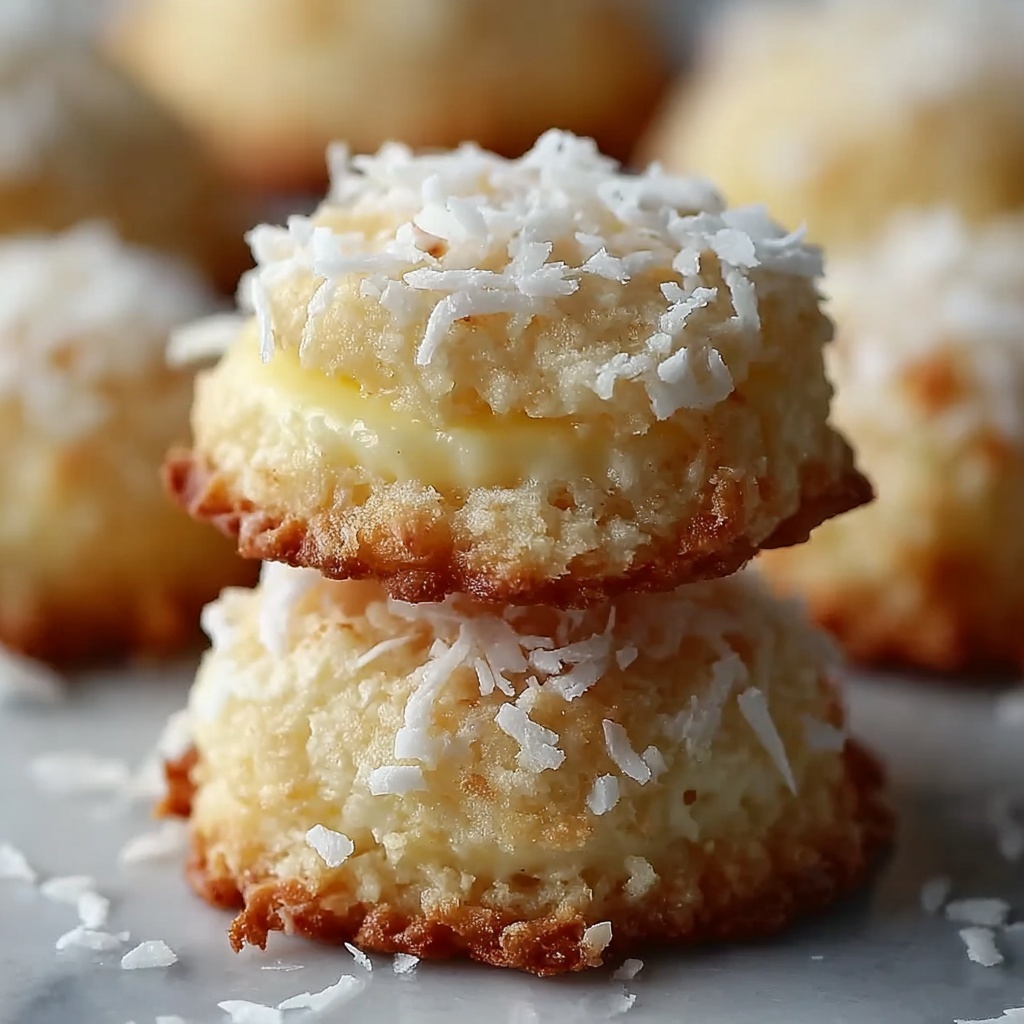 Lemon Coconut Cheesecake Cookies Recipe - Recipe Image