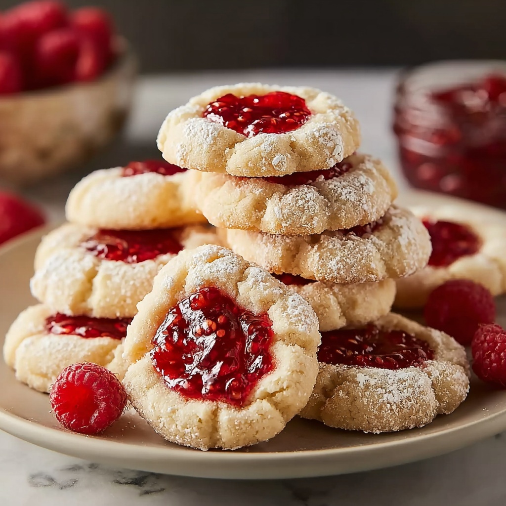 Raspberry Thumbprint Cookies Recipe - Recipe Image