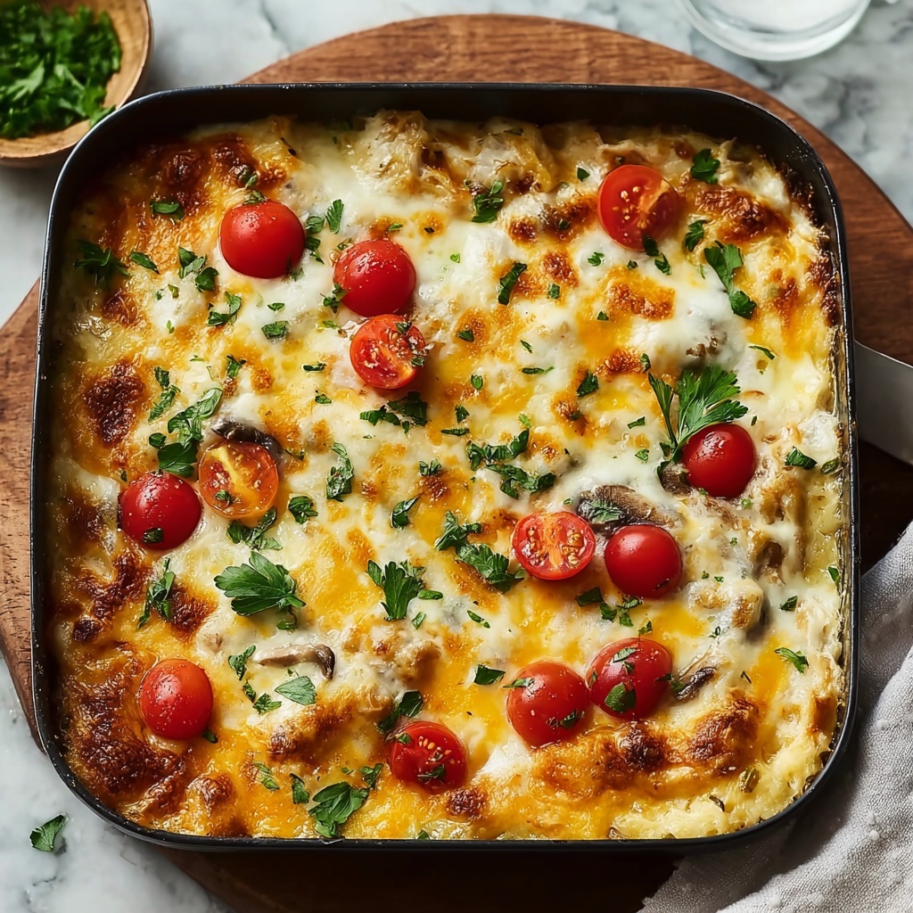 Hashbrown Breakfast Casserole with Sausage, Peppers, and Cheddar Recipe - Recipe Image