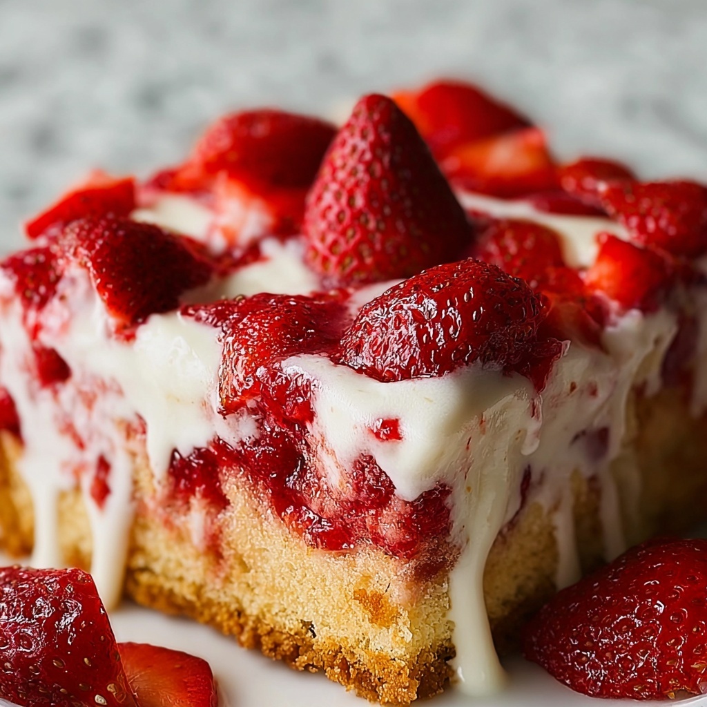 Strawberry Snack Cake Recipe - Recipe Image