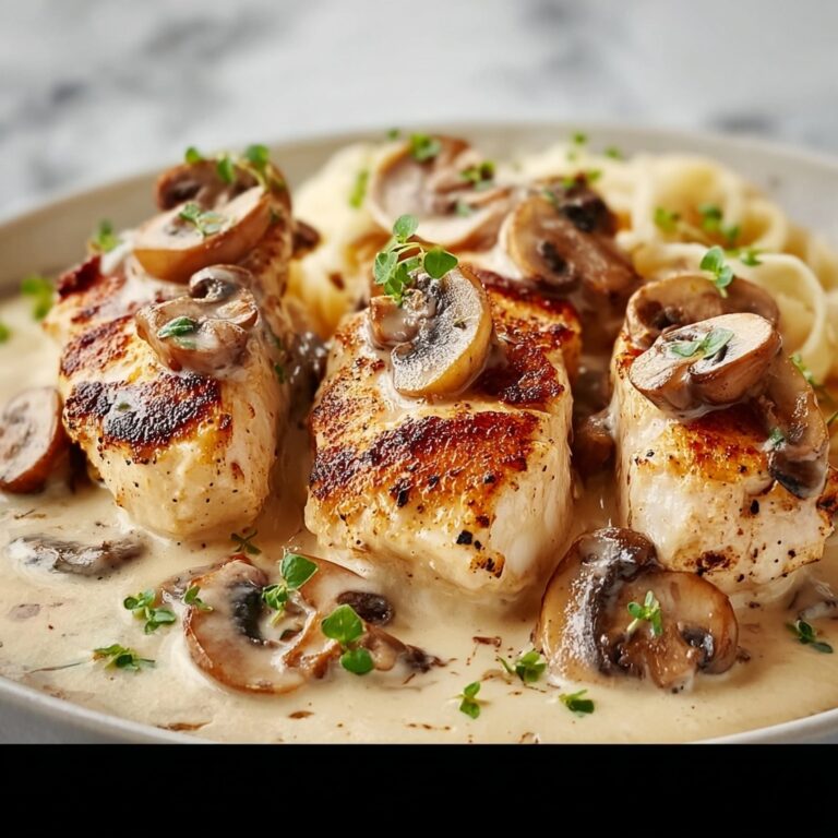 Chicken & Mushroom Alfredo Recipe