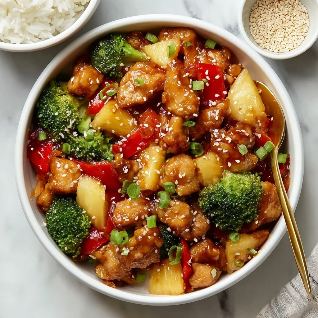 Healthy Pineapple Chicken Stir Fry Recipe - Recipe Image