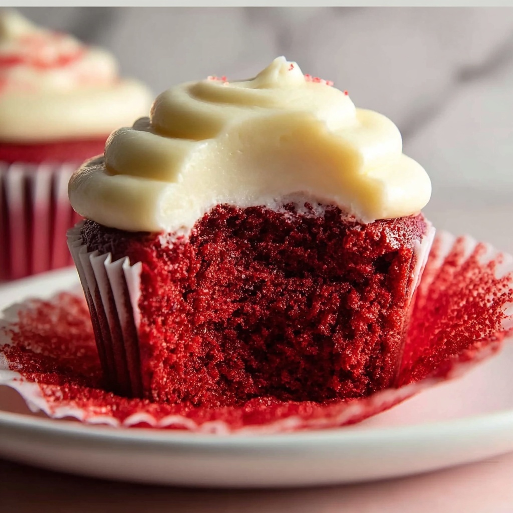 Red Velvet Cupcakes with Cream Cheese Frosting Recipe - Recipe Image
