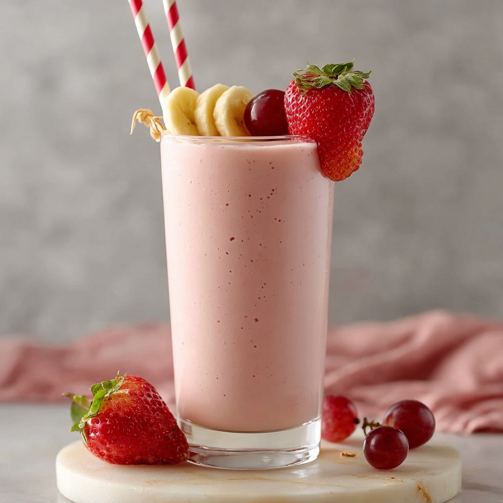 Strawberry Coconut Smoothie Recipe - Recipe Image