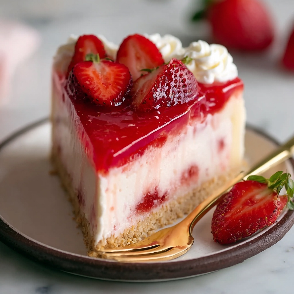 Strawberry Japanese Cheesecake Recipe - Recipe Image