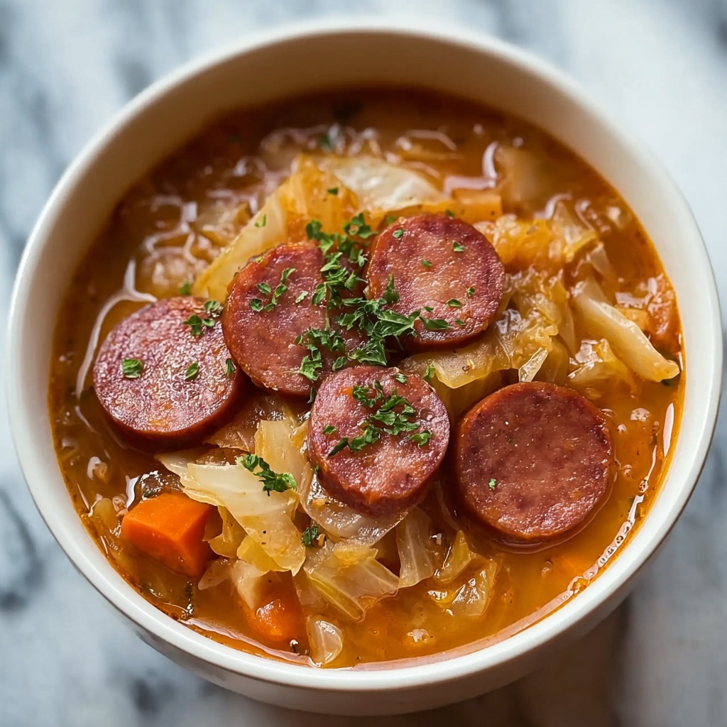 Kielbasa and Sauerkraut Soup Recipe - Recipe Image