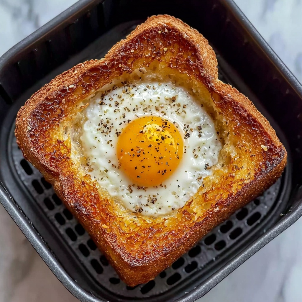 Air Fryer Egg and Cheese Toast Recipe - Recipe Image