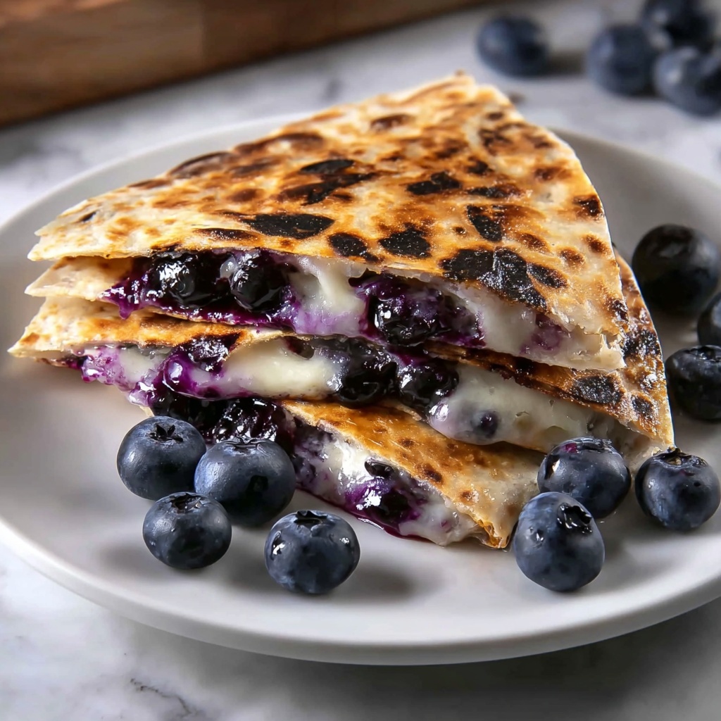 Blueberry Breakfast Quesadilla Delight Recipe - Recipe Image
