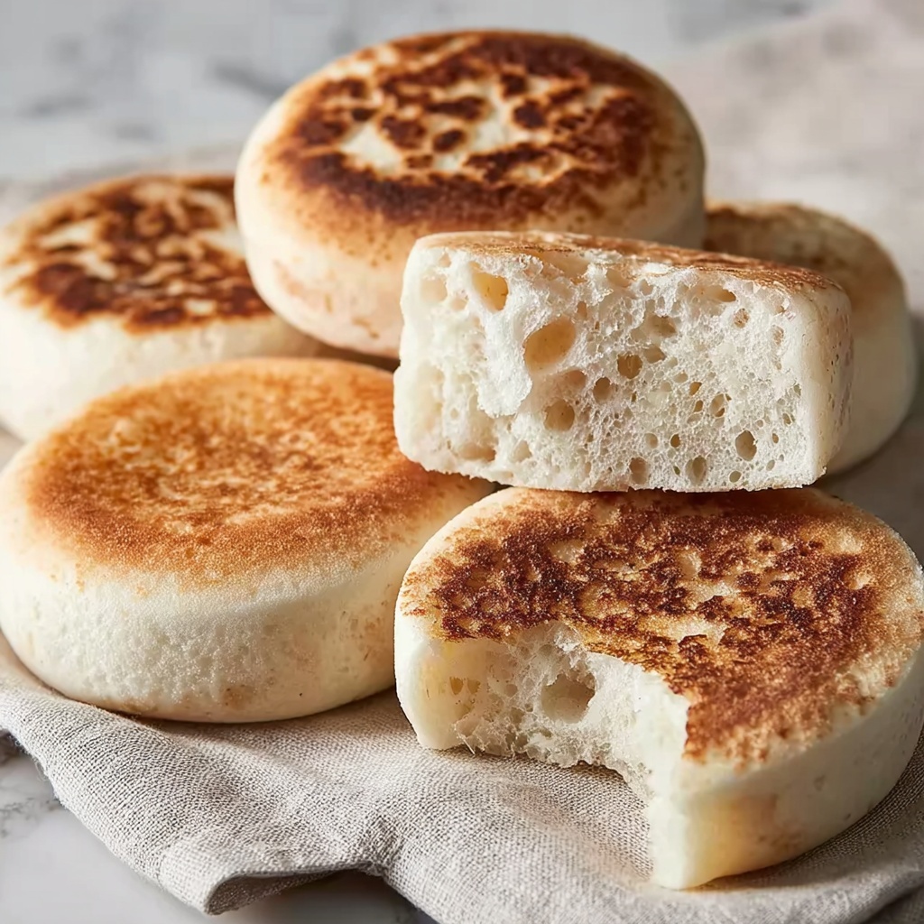 Sourdough Discard English Muffins Recipe - Recipe Image