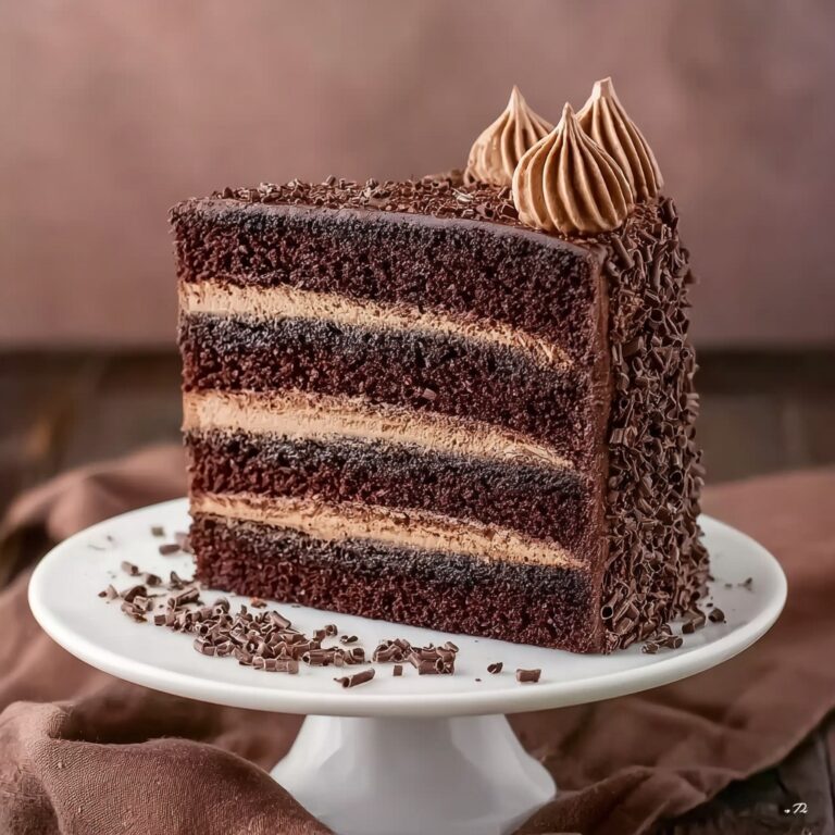 Decadent Chocolate Cake with Rich Chocolate Buttercream and Elegant Decorations Recipe