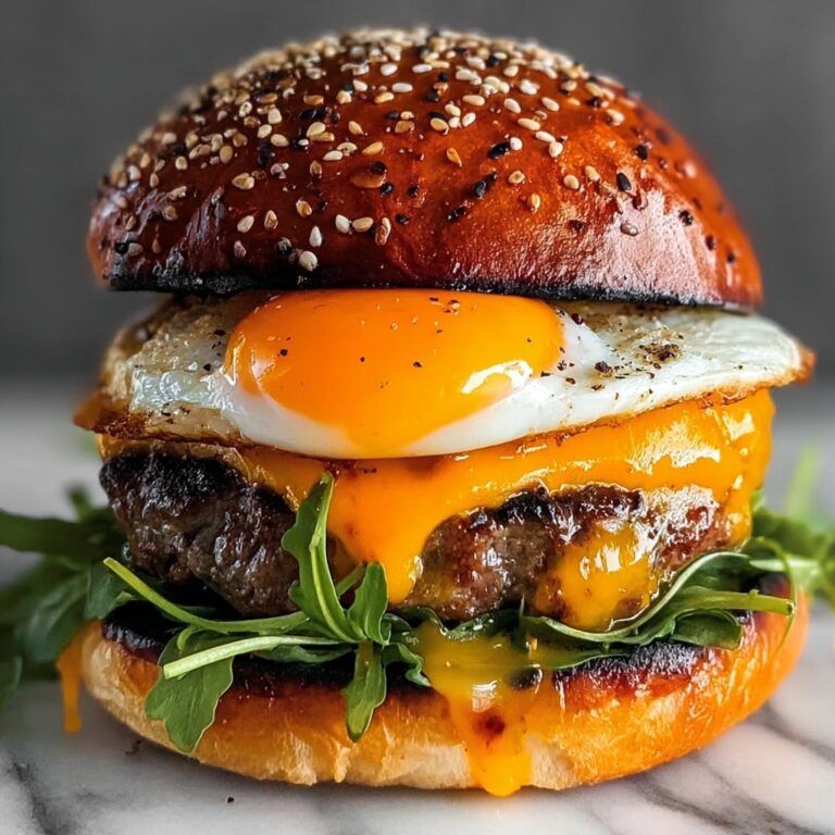 Burger with Fried Egg and Special Sauce Recipe