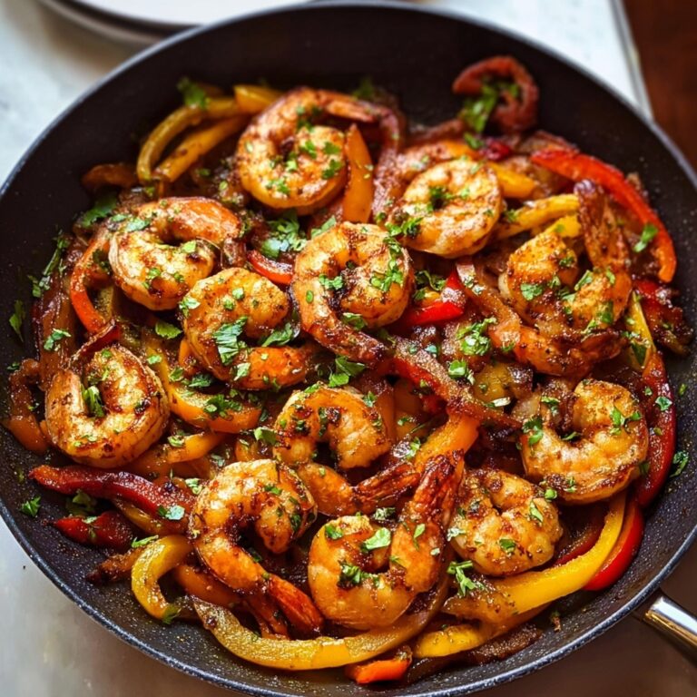 Shrimp Fajitas with Cajun Seasoning and Cilantro Recipe