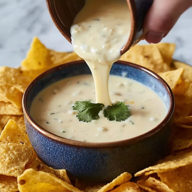 Mexican Restaurant Style White Cheese (Queso) Dip Recipe