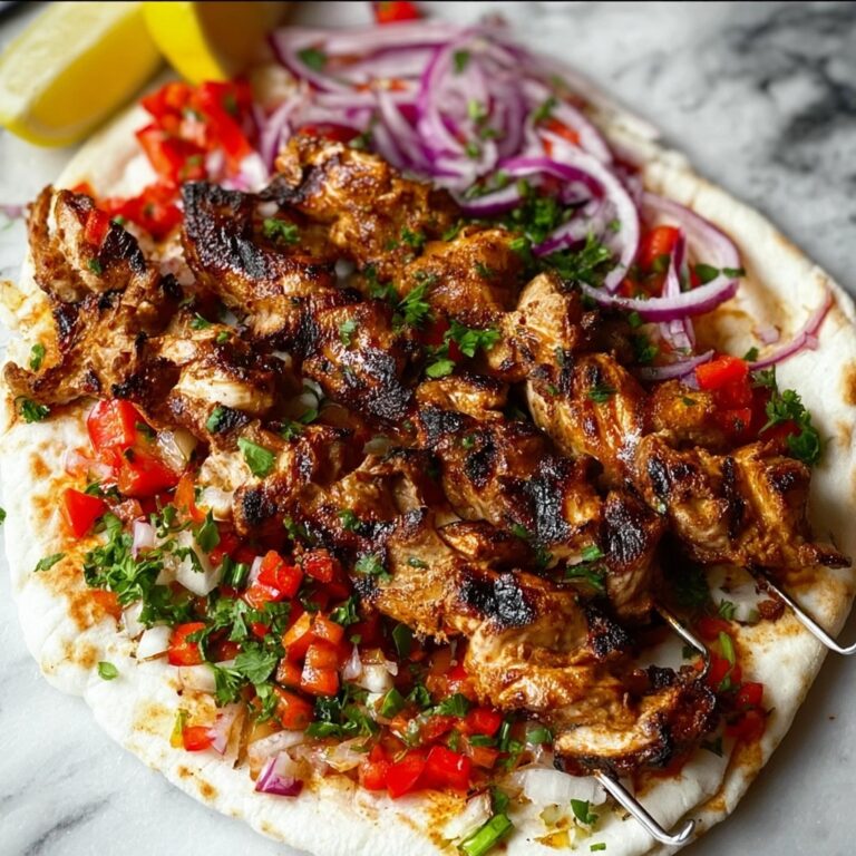 Homemade Chicken Doner Kebab with Creamy Greek Yogurt Sauce Recipe