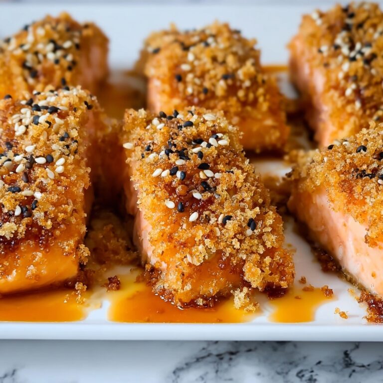 Panko Sesame Crusted Salmon Bites Recipe
