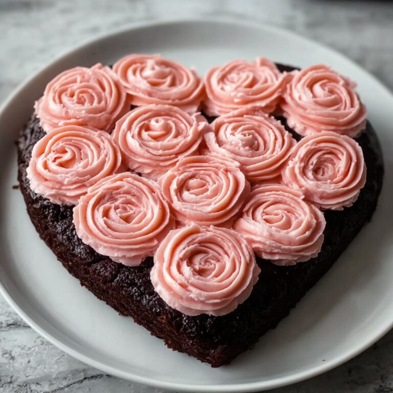 Heart Brownie Cake Recipe