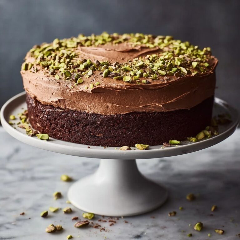 Luxury Dubai Chocolate Pistachio Cake Recipe