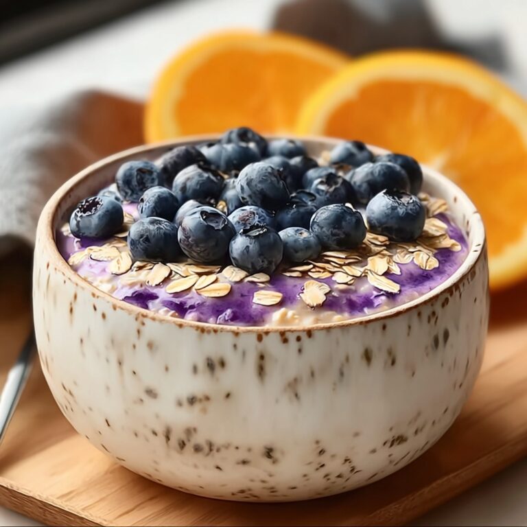 Blueberry Pie Overnight Oats Recipe