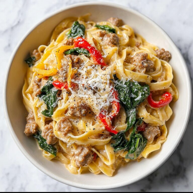 Creamy Sausage and Peppers Pasta Recipe