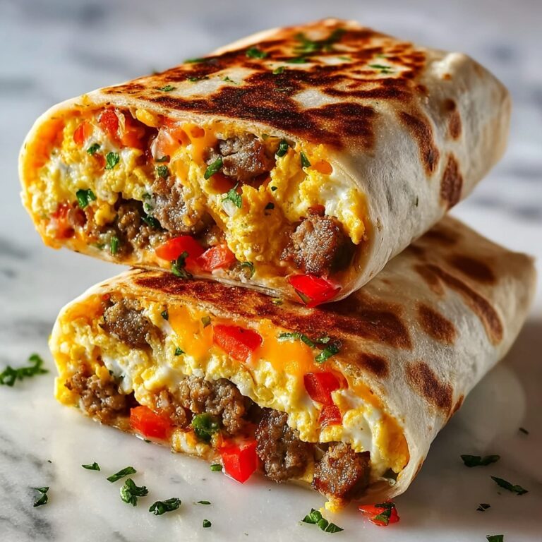 Freezer Breakfast Burritos Recipe