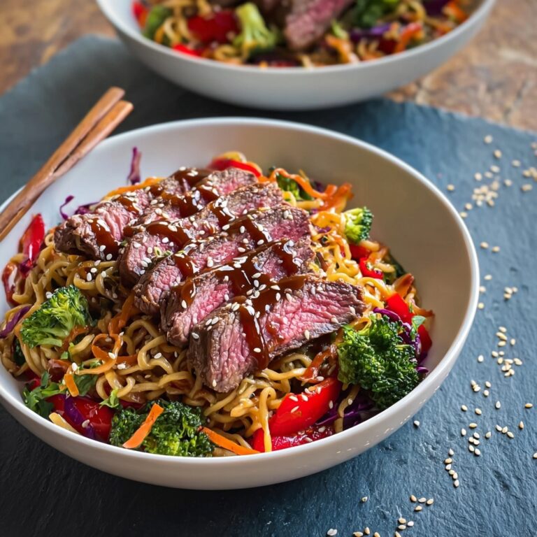 Miso Steak with Noodle Salad Recipe
