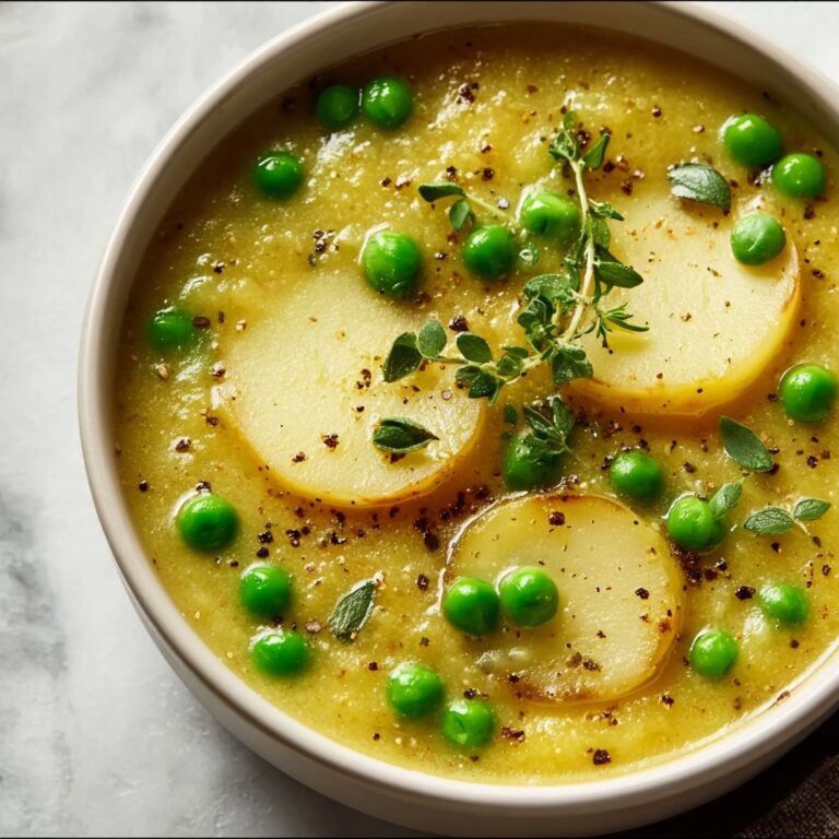 Creamy Potato and Pea Soup Recipe
