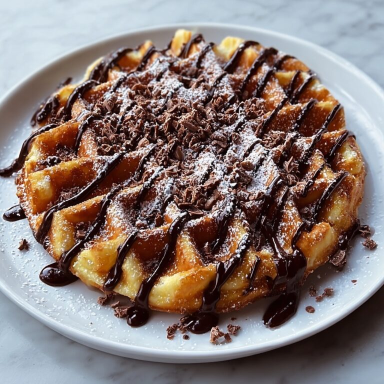 Crispy Homemade Funnel Cake with Chocolate Drizzle Recipe