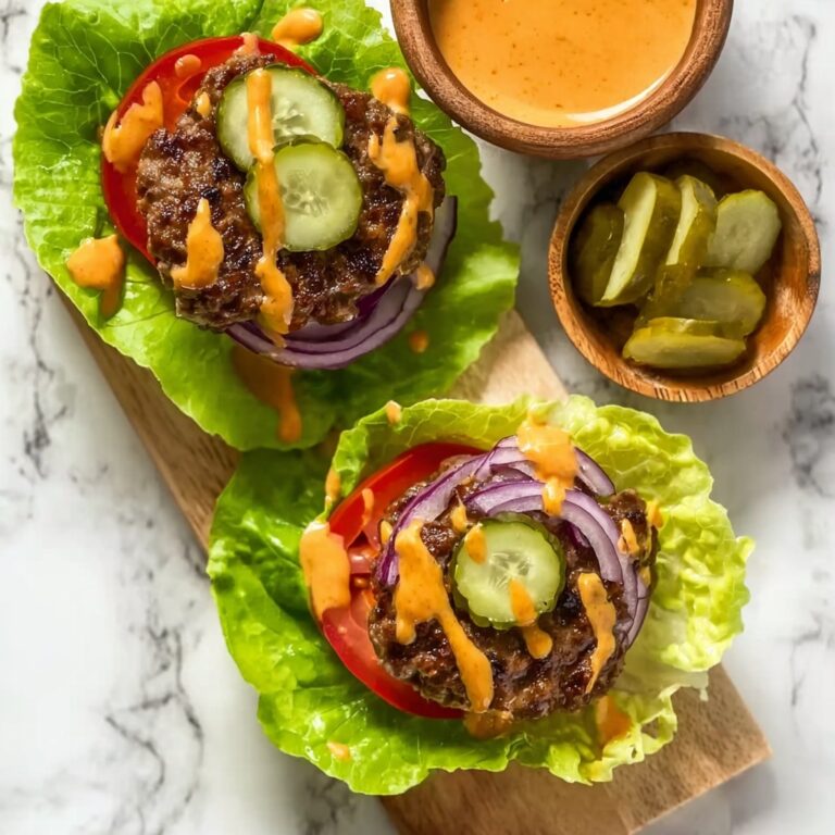 Low Carb Burger Lettuce Wraps Recipe