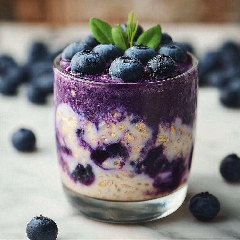 Blueberry Cheesecake Overnight Oats Recipe