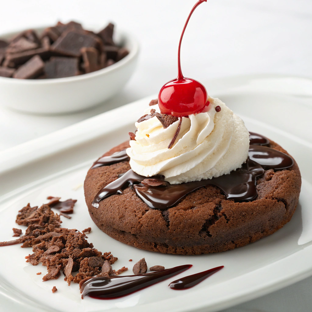 Black Forest Flourless Brownie Cookies Recipe - Recipe Image