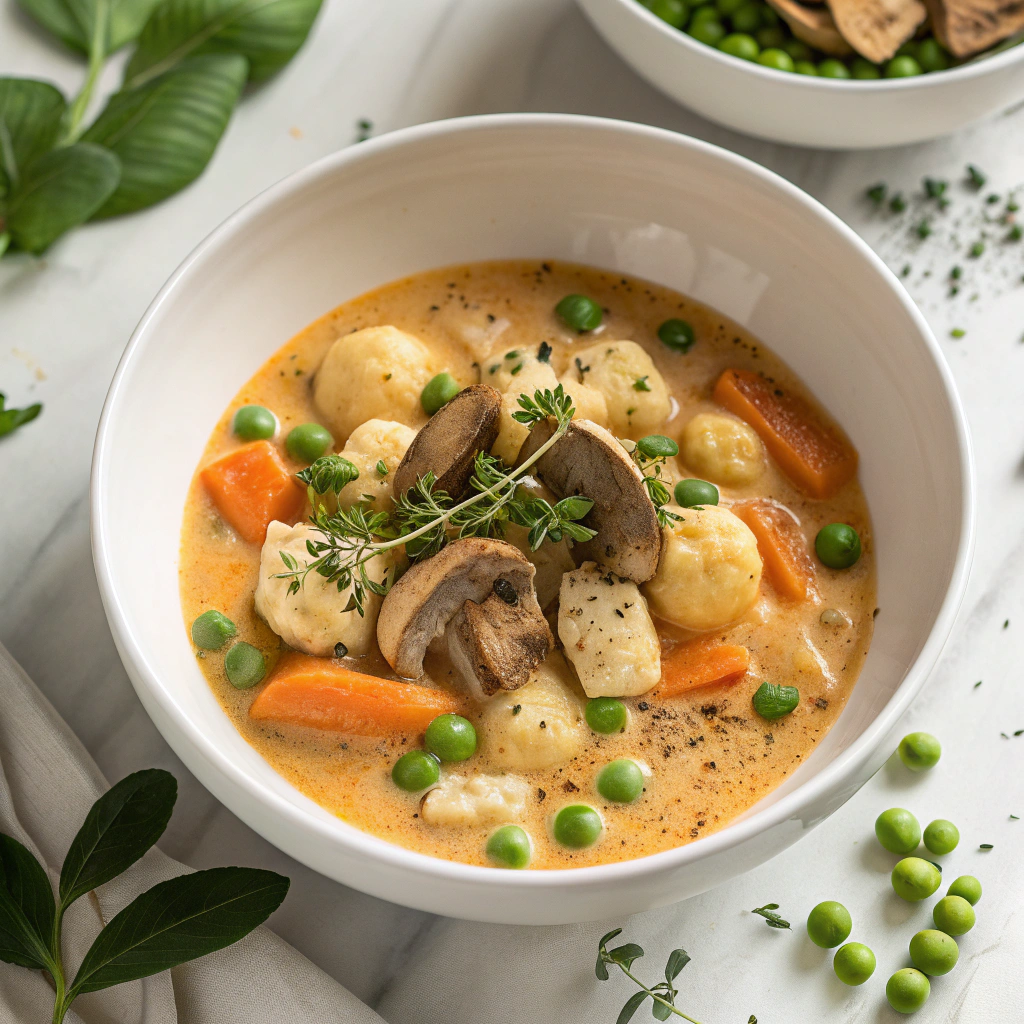 Creamy Chicken and Gnocchi Pot Pie Recipe - Recipe Image