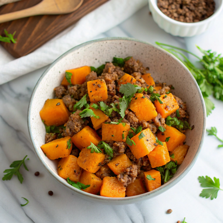Ground Turkey and Sweet Potato Skillet Delight Recipe