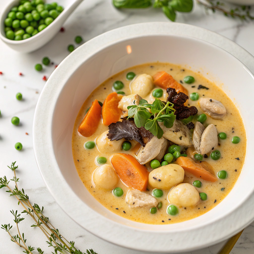 Creamy Chicken and Gnocchi Pot Pie Recipe - Recipe Image