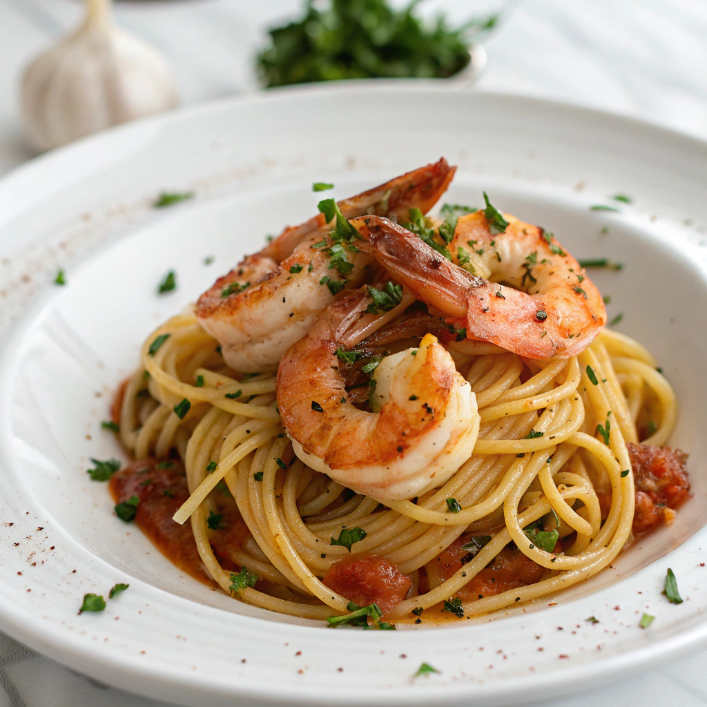 Classic Red Lobster Shrimp Scampi Recipe - Recipe Image
