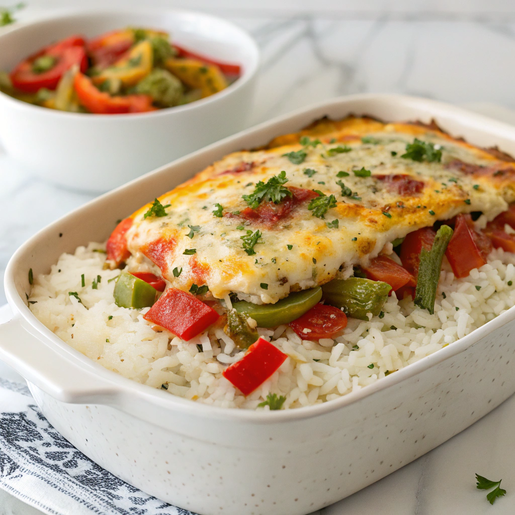 Cheesy Chicken Fajita Casserole Recipe - Recipe Image