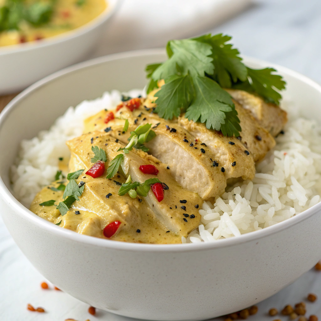 Smothered Chicken and Rice Recipe - Recipe Image