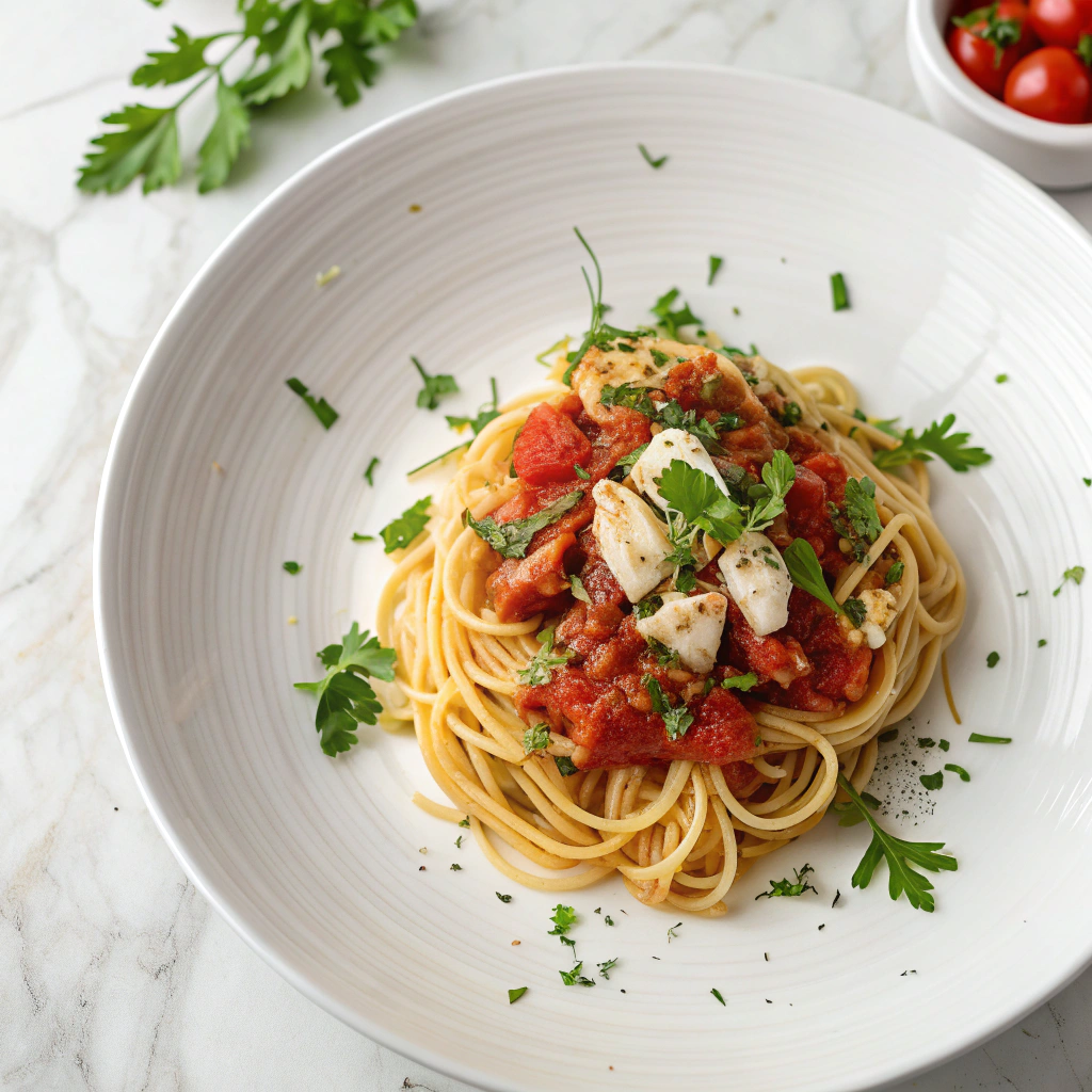 Tuna Pasta with Creamy Fra Diavolo Sauce Recipe - Recipe Image