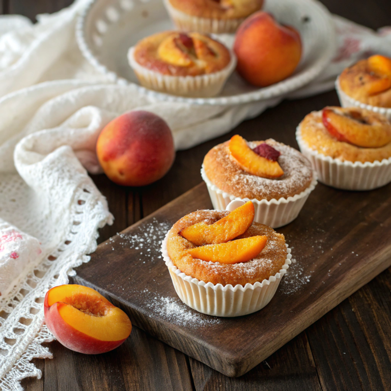 Peach Financiers: Elegant French Almond Cakes Recipe